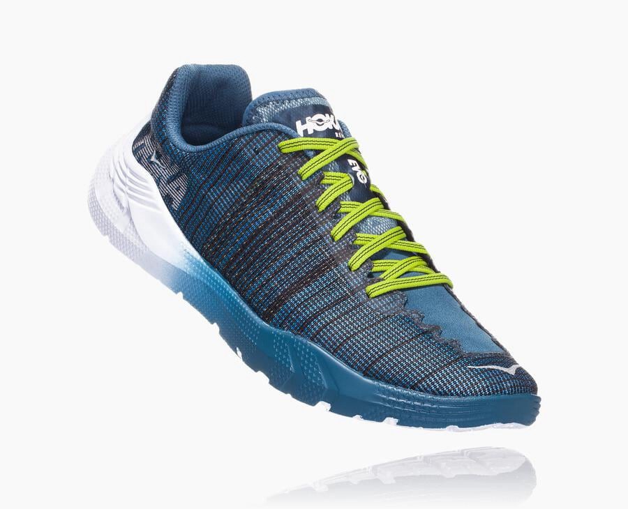 Hoka Mens Running Shoes NZ - Hoka Evo Rehi Navy/White (UNV180729)